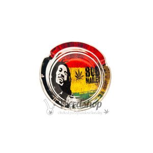 WeedShop Sklenený popolník Bob Marley - náhodný design