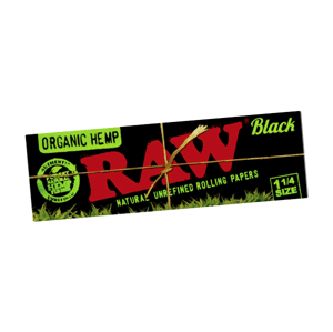 Krátke cigaretové papieriky RAW Black Organic 1 1/4