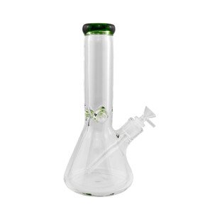 WeedShop Sklenený ice-bong 9mm 31 cm, rôzne farby Farba: Zelená