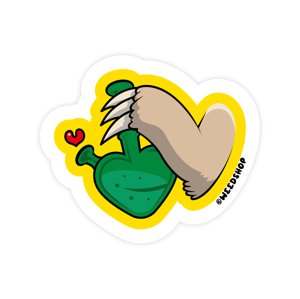 Nálepka zelený bong - Weedshop