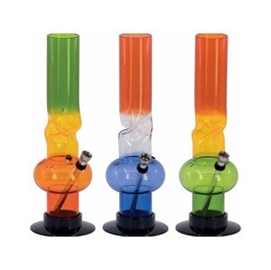 WeedShop Farebný akrylový bong s bankou Twist, 32 cm