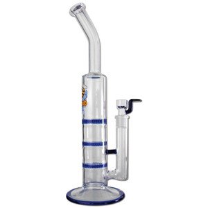 Black Leaf Sklenený bong s 3x Honeycomb Perkolátory