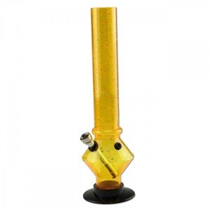 Black Leaf Farebný akrylový bong, 30 cm Farba: Žltá