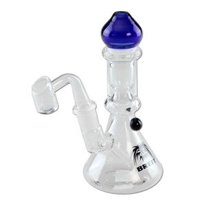 Black Leaf Bong mini Breit modrý s olejovým kotlíkom