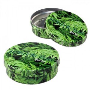 Black Leaf Kovová ClickClack schovka In weed We trust - ø 55mm