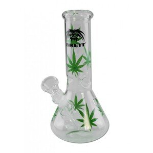 Black Leaf Sklenený mini bong breit Leaves