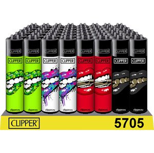 Clipper zapaľovač Lips Varianty: Lips Black
