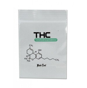 Black Leaf Uzatvárateľné ZIP sáčky - 40x60mm - THC - 100 ks