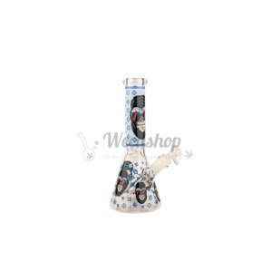 WeedShop Sklenený fosforový bong Monkey Blue