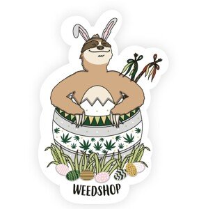 WeedShop Nálepka Veľkonočný leňochod