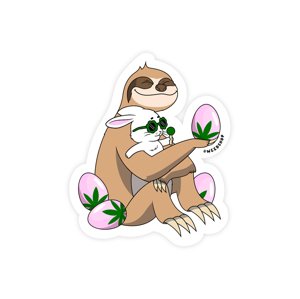 WeedShop Nálepka Veľkonočný leňochod 2