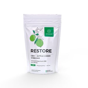 Gumové jahodové CBD bonbóny 0,3% THC 100 g