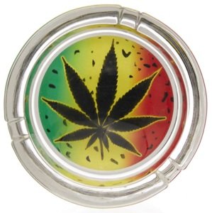 WeedShop Malý sklenený popolník - náhodný dizajn