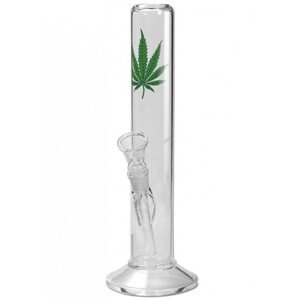 Black Leaf Sklenený bong s listom 40 cm