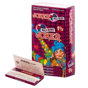 Krátke cigaretové papieriky s príchuťou Joker Wild Berry