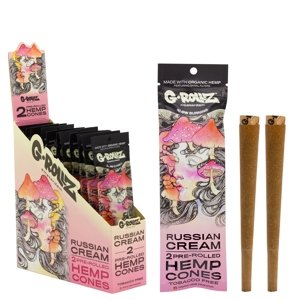 G-ROLLZ Blunty 2x Russian Cream Pre-Rolled Hemp Wraps