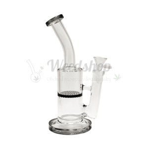 WeedShop Sklenený bong s honeycomb perkoláciou Farba: Čierna