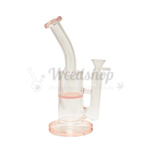 WeedShop Sklenený bong s honeycomb perkoláciou Farba: Ružová