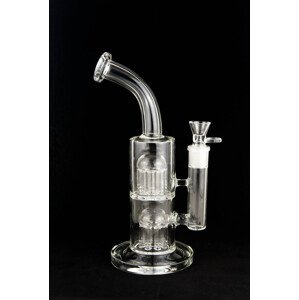 WeedShop Sklenený bong s 2x 8-arm perkolátorom