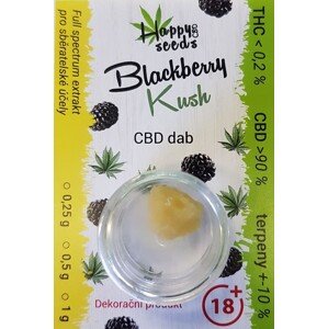 CBD dab - Blackberry Kush (CBD> 90%) od Happy seeds Hmotnosť: 0,5 g