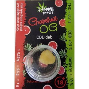 CBD dab - Grapefruit OG (CBD> 90%) od Happy seeds Hmotnosť: 1 g