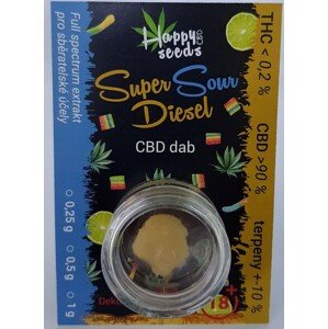 CBD dab - Super Sour Diesel (CBD> 90%) od Happy seeds Hmotnosť: 0,25 g