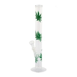 Rovný sklenený bong hemp, 35 cm
