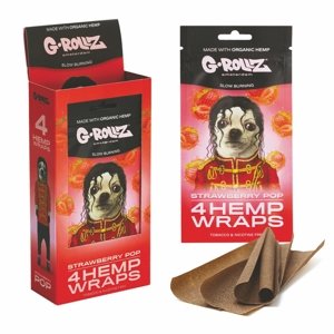 G-ROLLZ Blunty 4x Strawberry Pop Hemp Wraps
