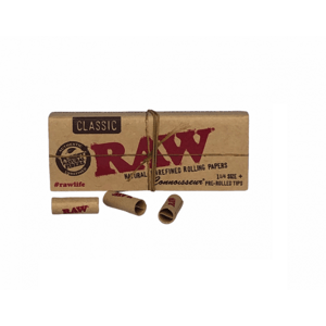 Krátke cigaretové papieriky RAW Connoisseur + predrolované filtre