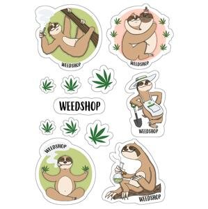 Arch samolepiek s leňochodom - weedshop