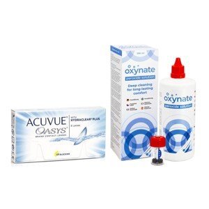 Johnson & Johnson Acuvue Oasys (6 šošoviek) + Oxynate Peroxide 380 ml s puzdrom