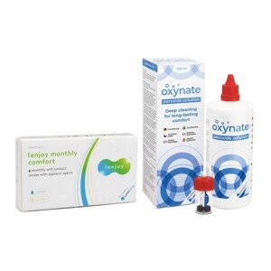 Supervision Lenjoy Monthly Comfort (6 šošoviek) + Oxynate Peroxide 380 ml s puzdrom