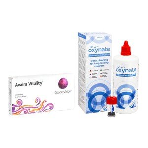 CooperVision Avaira Vitality CooperVision (6 šošoviek) + Oxynate Peroxide 380 ml s puzdrom