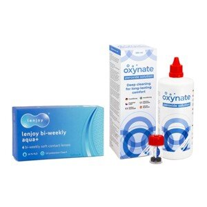 PegaVision Lenjoy Bi-weekly Aqua+ (6 šošoviek) + Oxynate Peroxide 380 ml s puzdrom