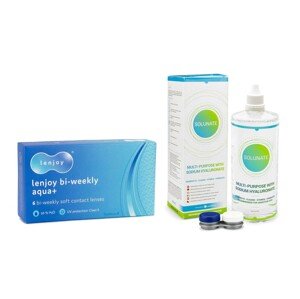 PegaVision Lenjoy Bi-weekly Aqua+ (6 šošoviek) + Solunate Multi-Purpose 400 ml s puzdrom