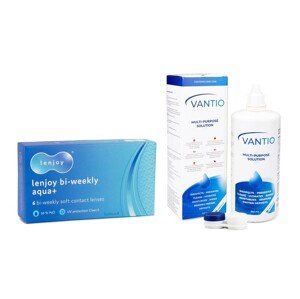 PegaVision Lenjoy Bi-weekly Aqua+ (6 šošoviek) + Vantio Multi-Purpose 360 ml s puzdrom