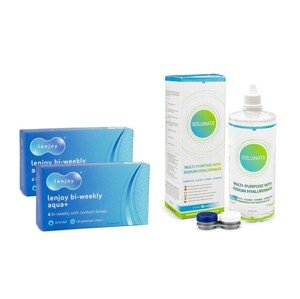 PegaVision Lenjoy Bi-weekly Aqua+ (12 šošoviek) + Solunate Multi-Purpose 400 ml s puzdrom