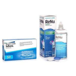 Bausch & Lomb SofLens 59 (6 šošoviek) + ReNu MultiPlus 360 ml s puzdrom