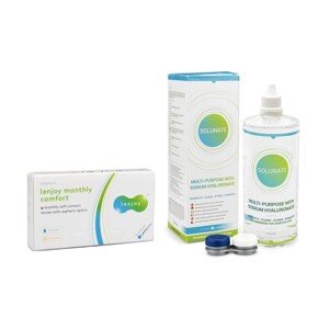 Supervision Lenjoy Monthly Comfort (6 šošoviek) + Solunate Multi-Purpose 400 ml s puzdrom