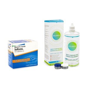 Bausch & Lomb SofLens Toric (6 šošoviek) + Solunate Multi-Purpose 400 ml s puzdrom