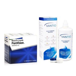 Bausch & Lomb PureVision (6 šošoviek) + Vantio Multi-Purpose 360 ml s puzdrom