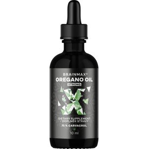 BrainMax Oregano oil, oregánový olej, 10 ml Olej z oregána s obsahom 75% karvakrolu, doplnok stravy