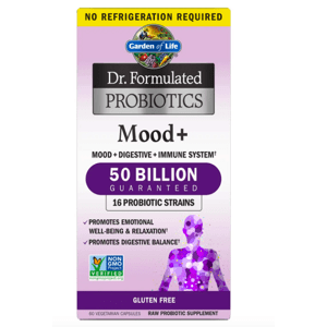 Garden of life Dr. Formulated Probiotics Mood+, probiotiká, 50 miliárd, 60 rastlinných kapsúl