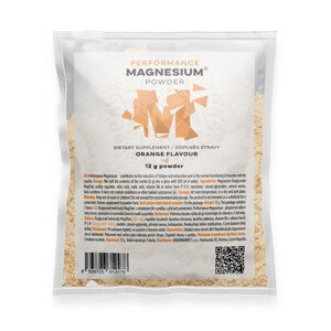 BrainMax Performance Magnesium® Powder, horčík bisglycinát v prášku, 12 g, VZORKA Príchuť: Pomaranč Organický horčík nemeckej kvality MagChel®, 375 mg elementárneho horčíka v jednej dávke = 100% DDD! Doplnok stravy