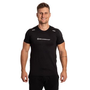BrainMax pánské fitness triko, černé Veľkosť: XL