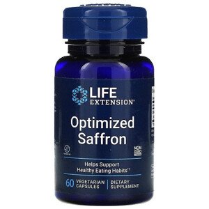 Life Extension Optimized Saffron, štandardizovaný extrakt ze šafránu, 60 rastlinných kapsúl