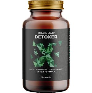 BrainMax Detoxer, Podpora prečistenia organizmu a čriev, 90 g Transport nahromadených škodlivín z čriev von, doplnok stravy, 20 dávok