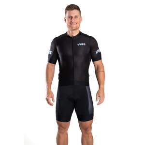 BrainMax LAUF cyklistický set, dres a kraťasy, čierny Veľkosť: L