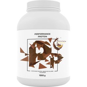 BrainMax Performance Protein, natívny srvátkový proteín, čokoláda a banán, 1000 g Natívny srvátkový proteín s kolostrom a kolagénom, doplnok stravy