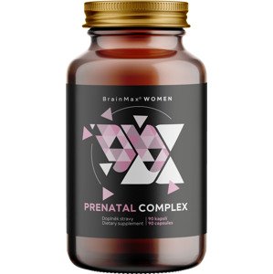 BrainMax Prenatal Complex, komplex vitamínov pre tehotné ženy Počet kapsúl: 90 kapsúl 30 jedinečných živín pre potreby žien pred otehotnením, počas tehotenstva aj počas dojčenia.